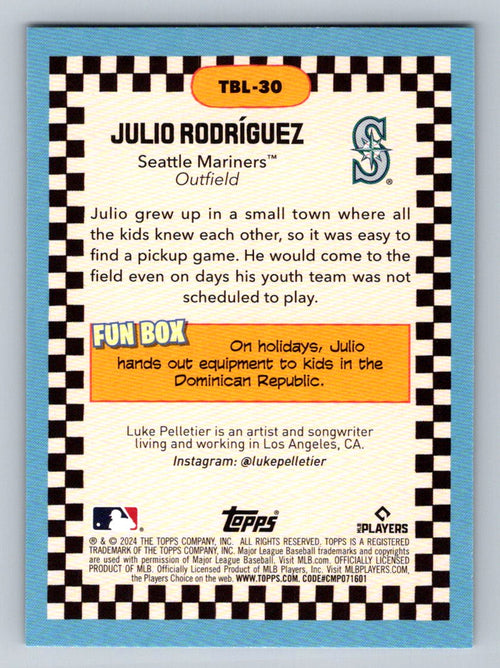 2024 Topps Big League #TBL-30 Julio Rodriguez Topps Big Leaguer