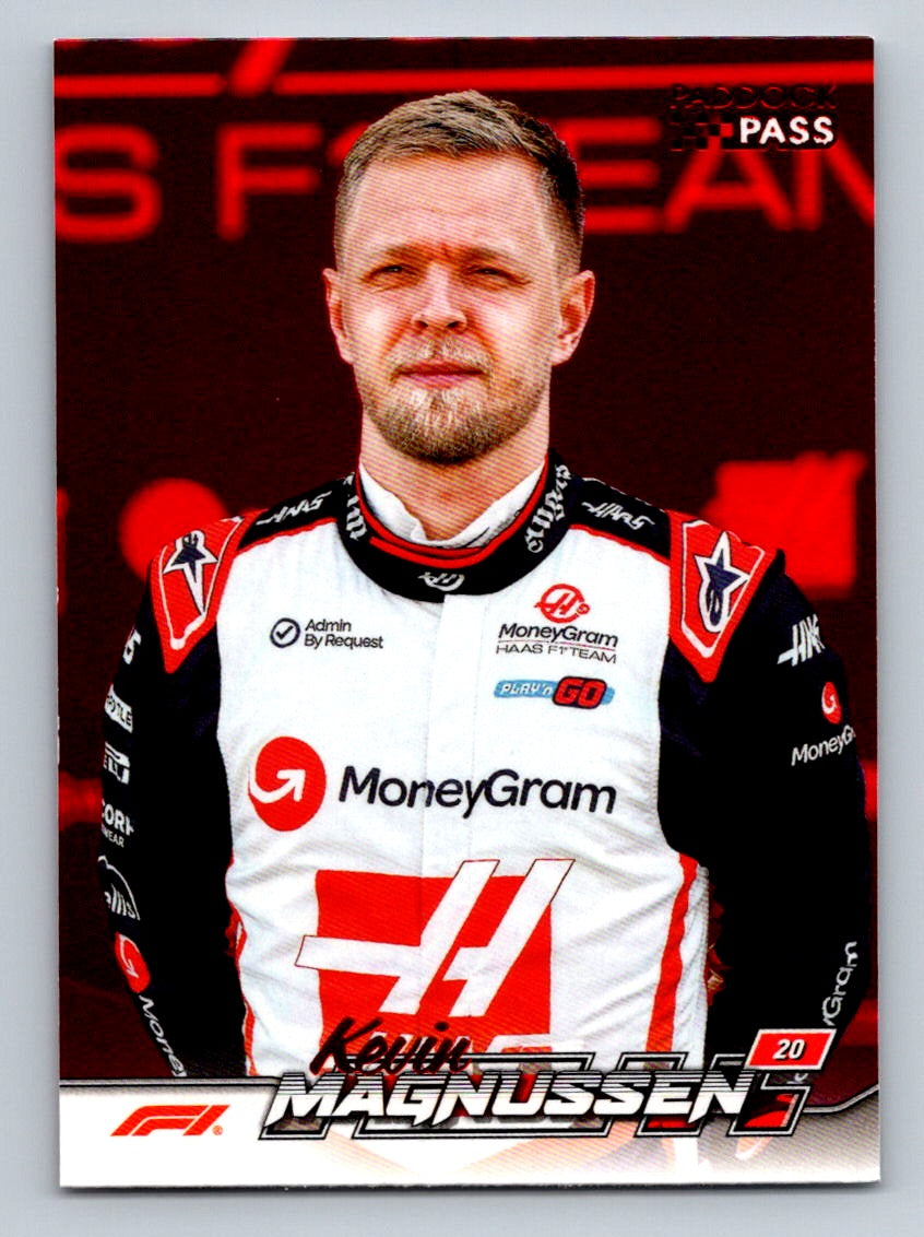 2024 Topps Paddock Pass Formula 1 #16b Kevin Magnussen Red Foil