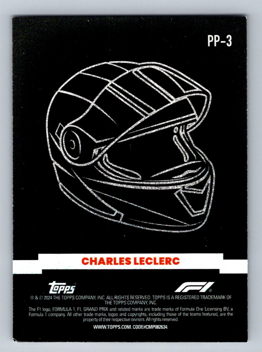 2024 Topps Paddock Pass Formula 1 #PP-3 Charles Leclerc Power Packed