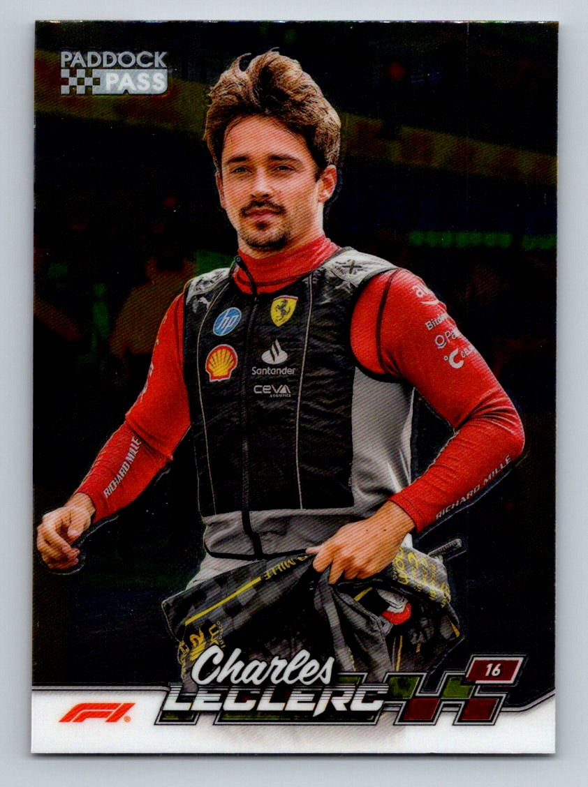 Charles Leclerc Photo Variation Blk Vest 2024 Paddock Pass Formula 1 - #3 Chrome