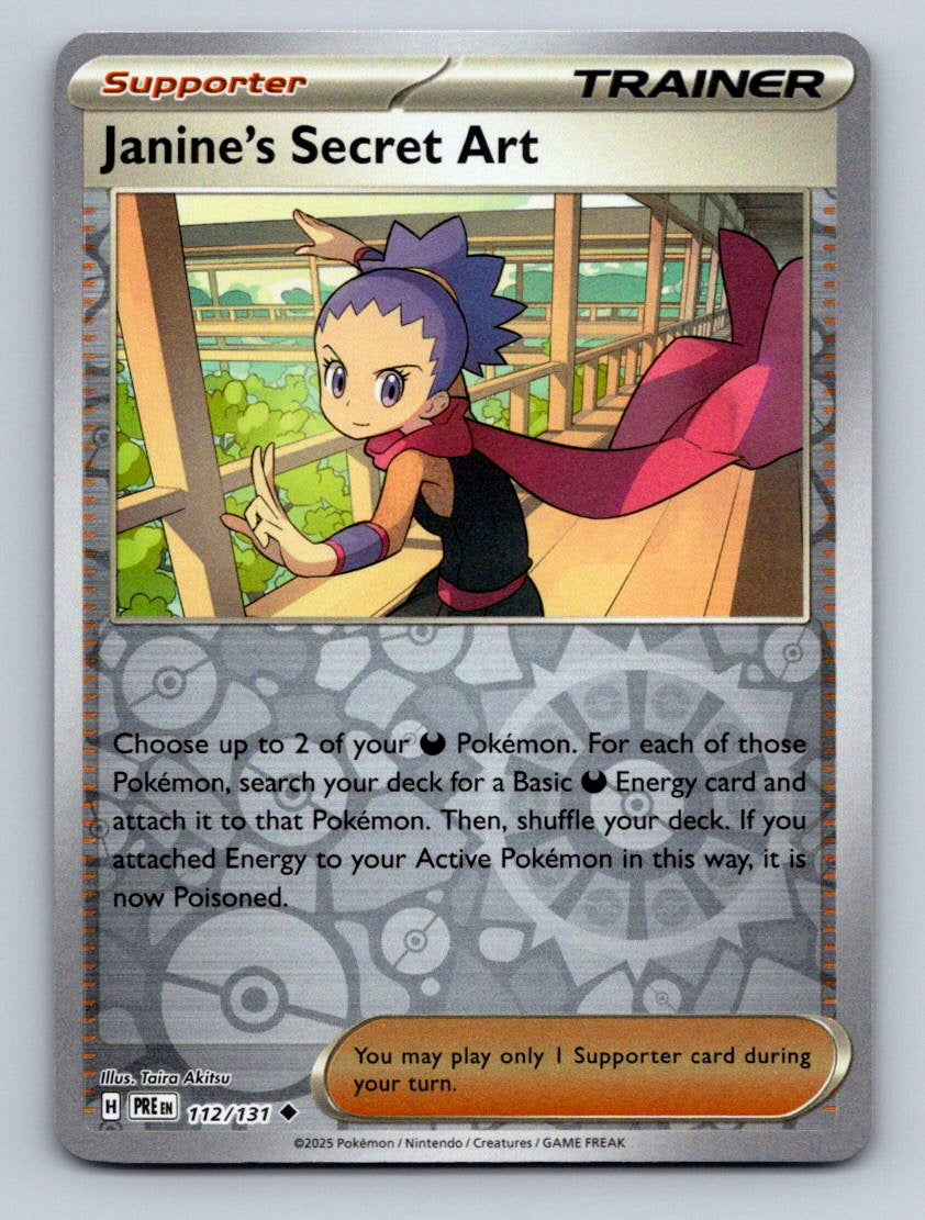 SV: Prismatic Evolutions #112/131 Janine's Secret Art