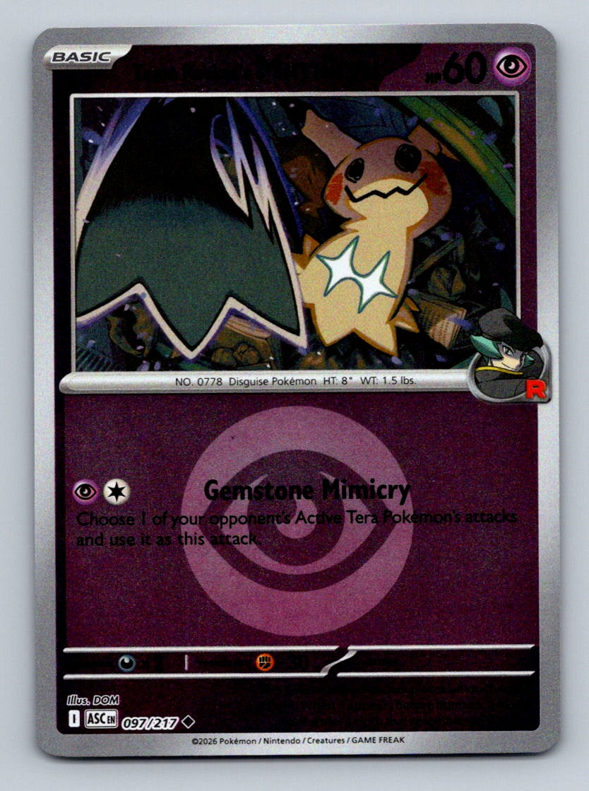 ME: Ascended Heroes #097/217 Team Rocket's Mimikyu