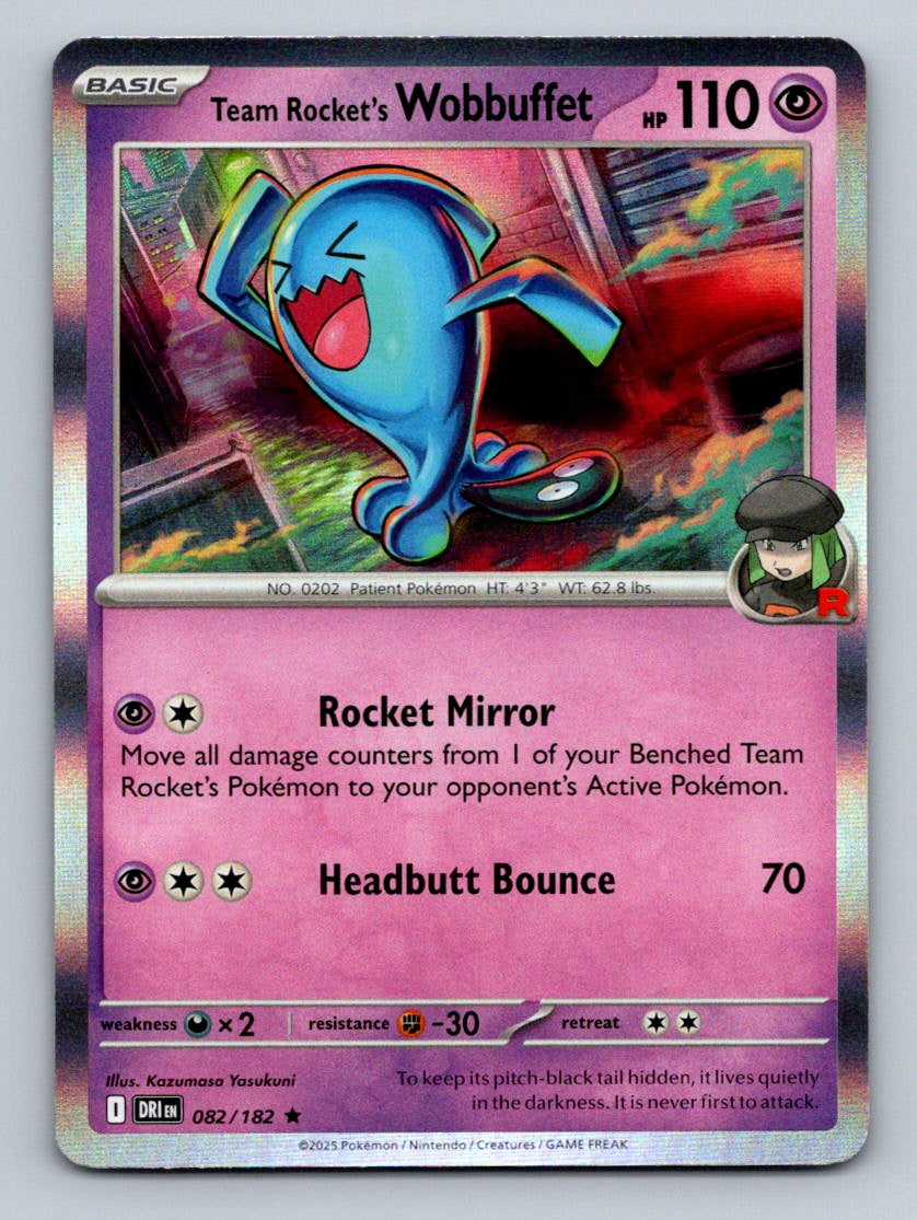 SV10: Destined Rivals #082/182 Team Rocket's Wobbuffet
