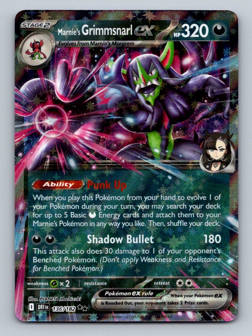 Prize Pack Series Cards #136/182 Marnie's Grimmsnarl ex