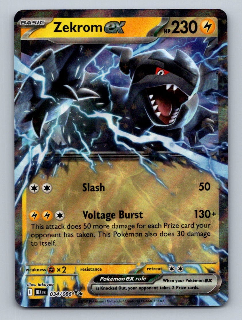 Miscellaneous Cards & Products #034/086 Zekrom ex (Black Bolt Stamped)