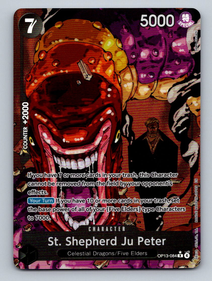 St. Shepherd Ju Peter (R) Alt Art OP13-084 One Piece TCG Carrying On His Will