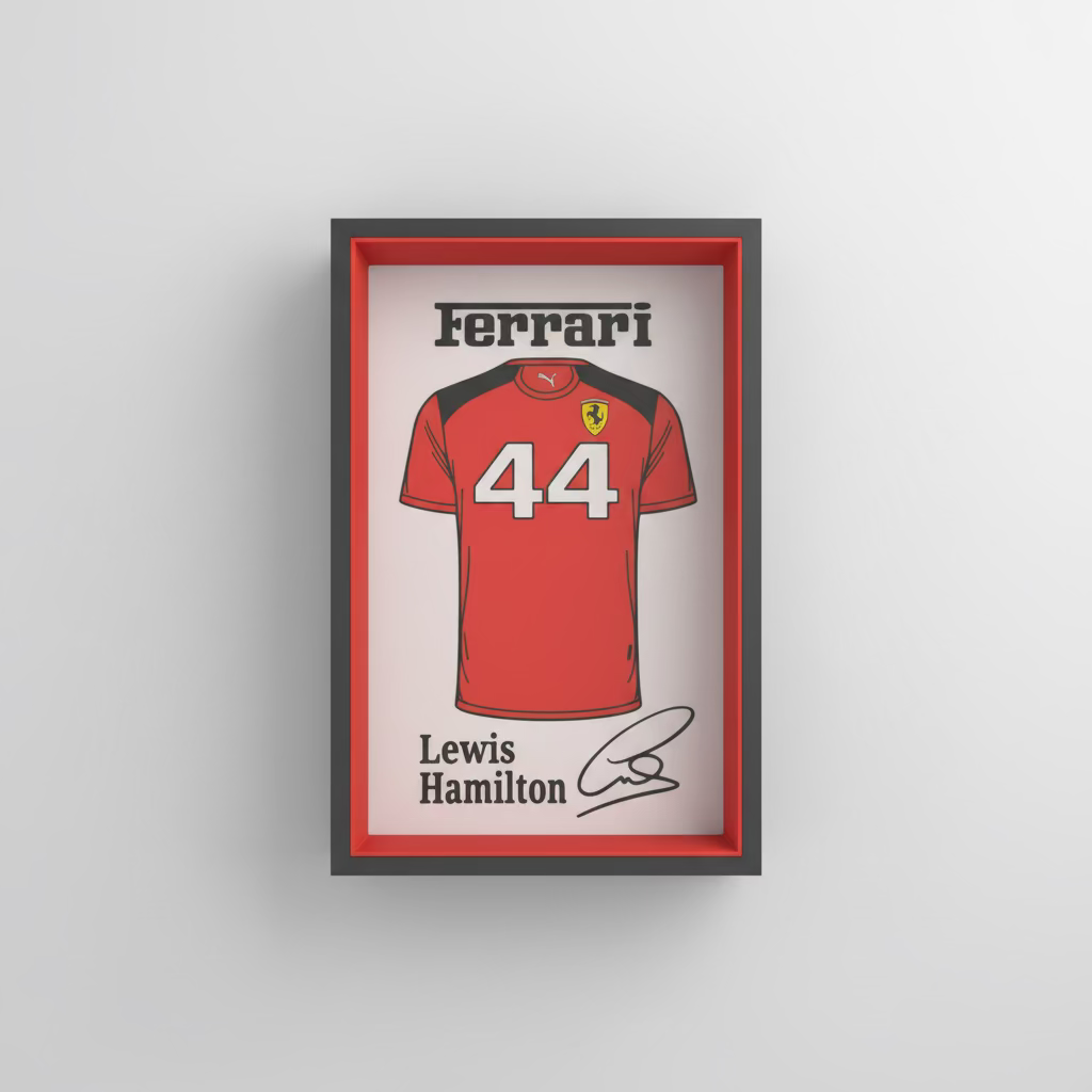 Lewis Hamilton T-Shirt Ferrari 3D Print