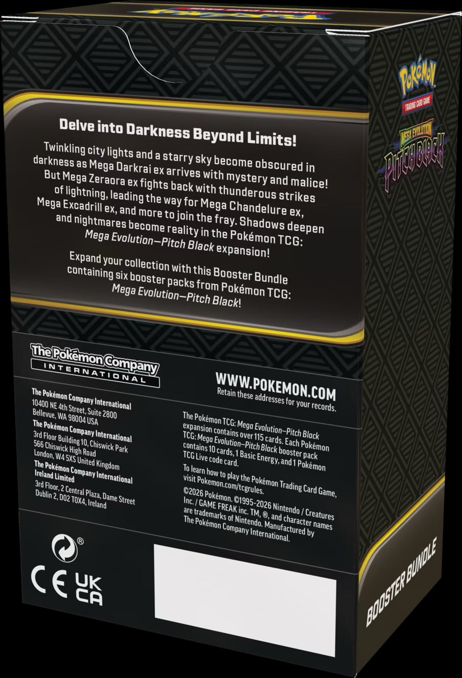 Pokemon Trading Card Game: Pitch Black Booster Bundle