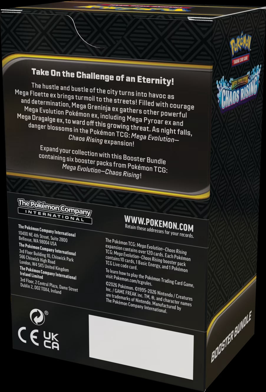 Pokémon TCG: Mega Evolution: Chaos Rising - Booster Bundle
