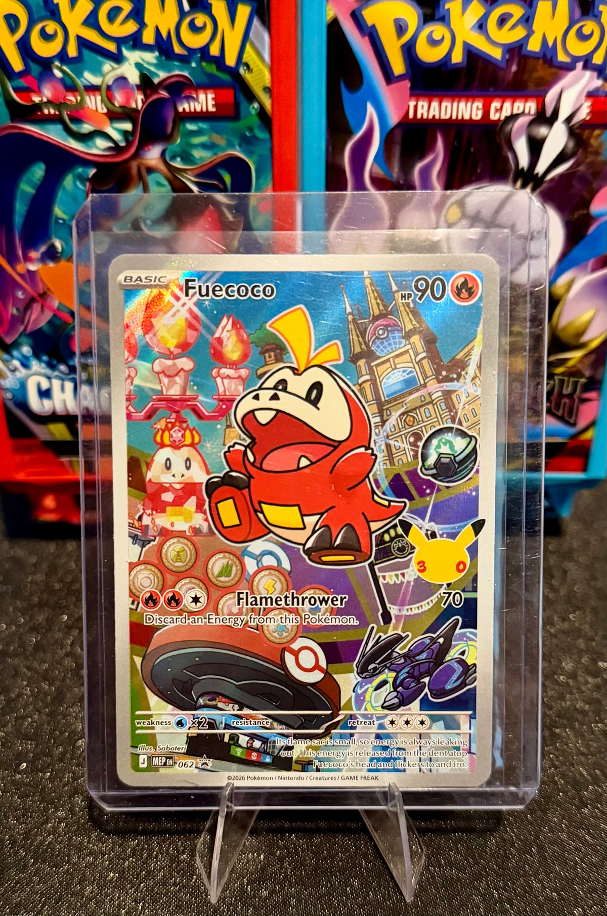 Pokémon Fuecoco 062 MEP 30th Anniversary Full Art Holo Promo