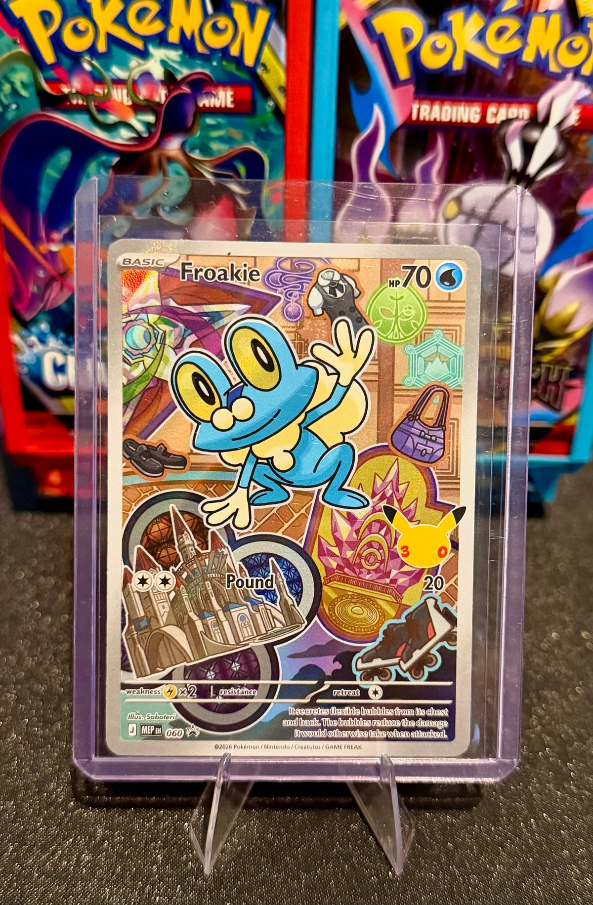Froakie 060 First Partner Series 3 Illustration Rare Promo 30th Pokemon Kalos NM